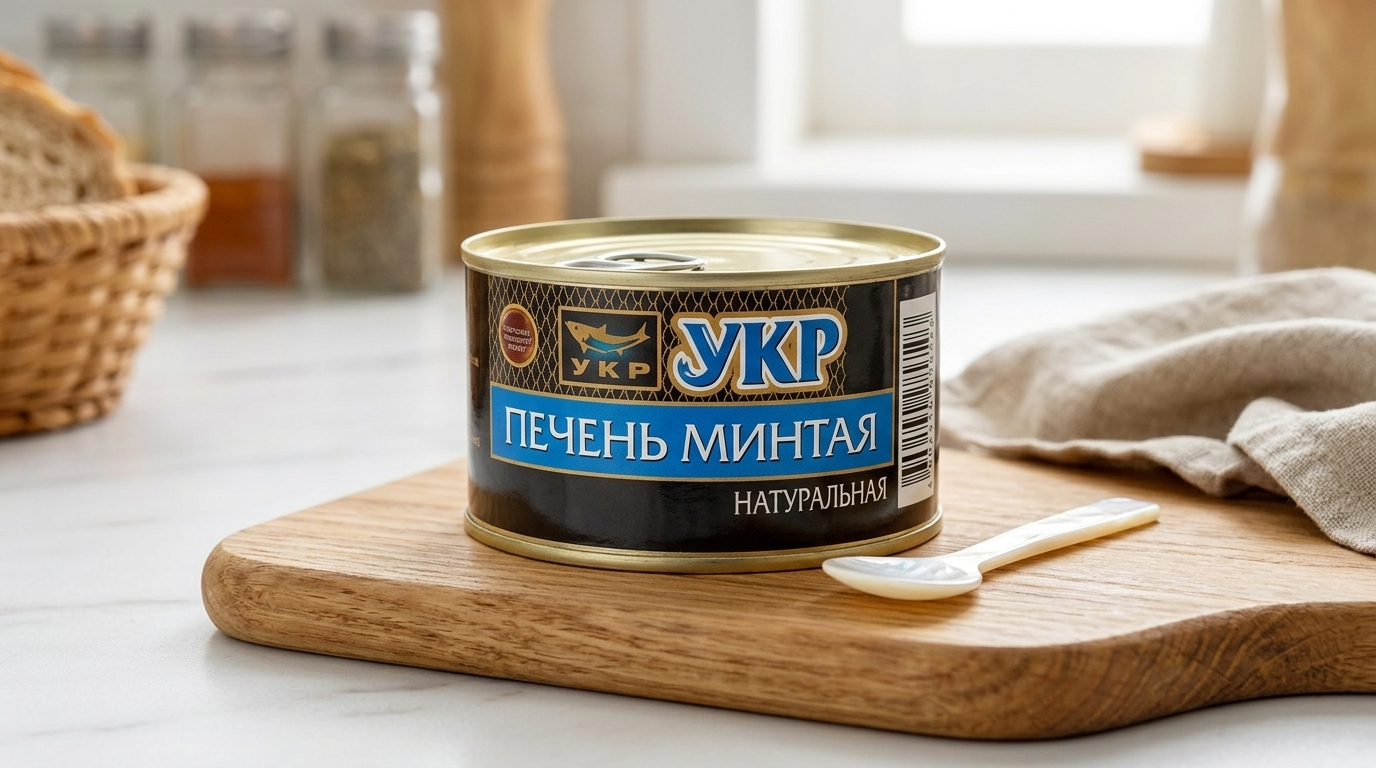 Консервы рыбные "Печень минтая, натуральная", 227 грамм