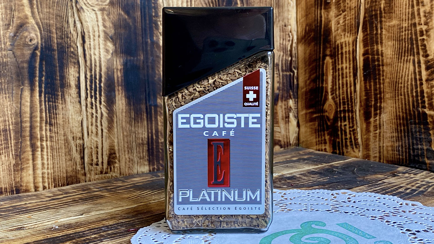 100% натуральный растворимый сублимированный кофе EGOISTE PLATINUM Арабика Швейцария 100 грамм