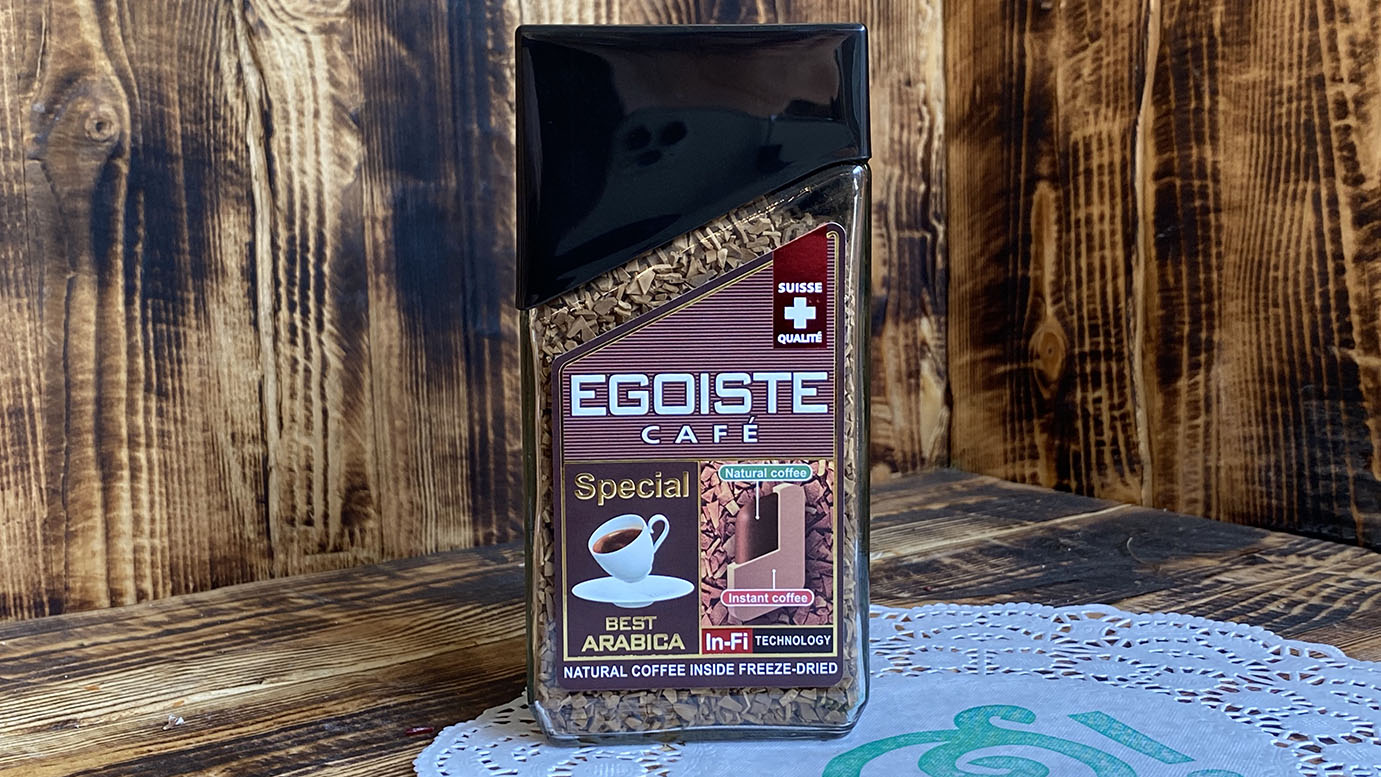 100% натуральный растворимый сублимированный (кофе молотый в растворимом)  EGOISTE SPECIAL Арабика ПРЕМИУМ Швейцария 100 грамм