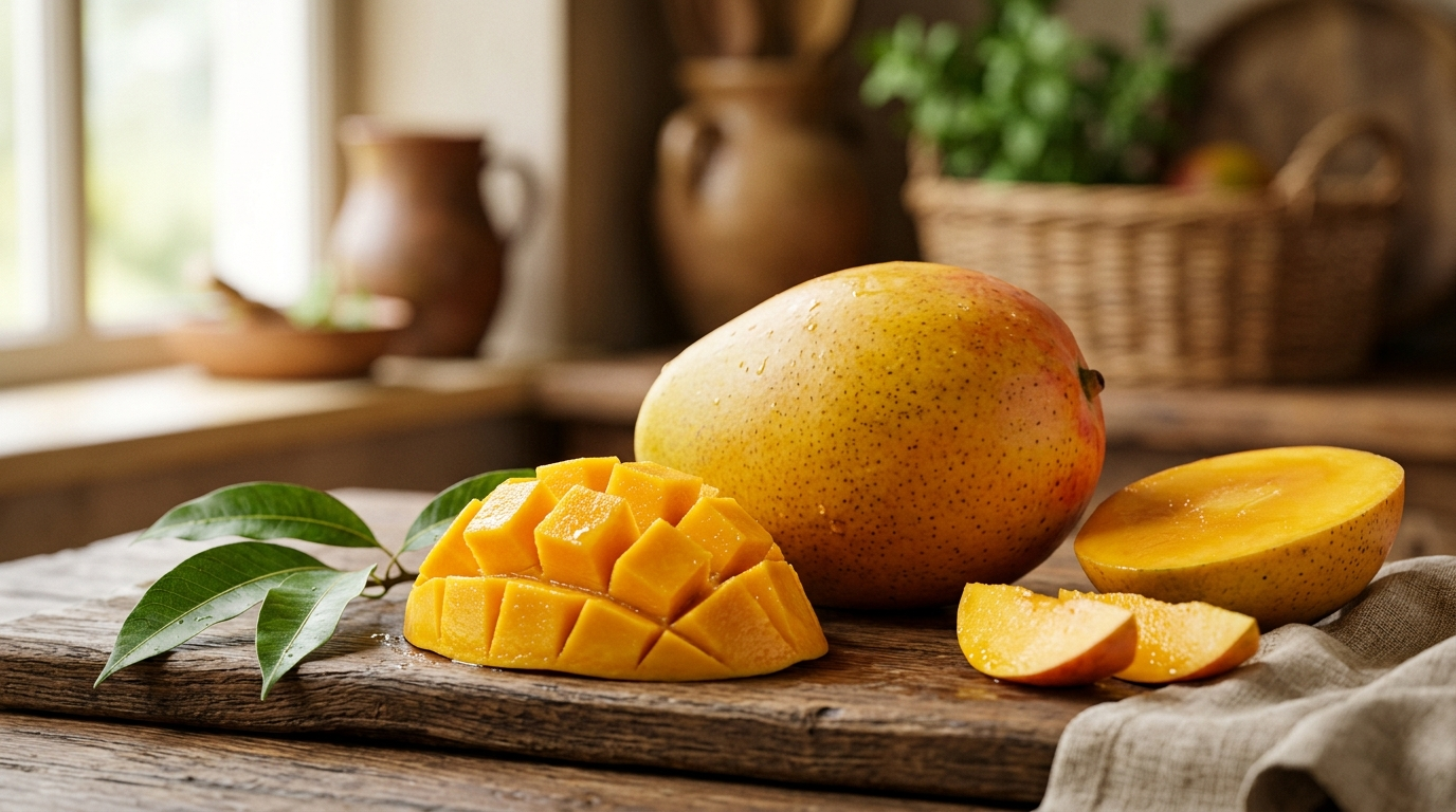 Манго большое спелое