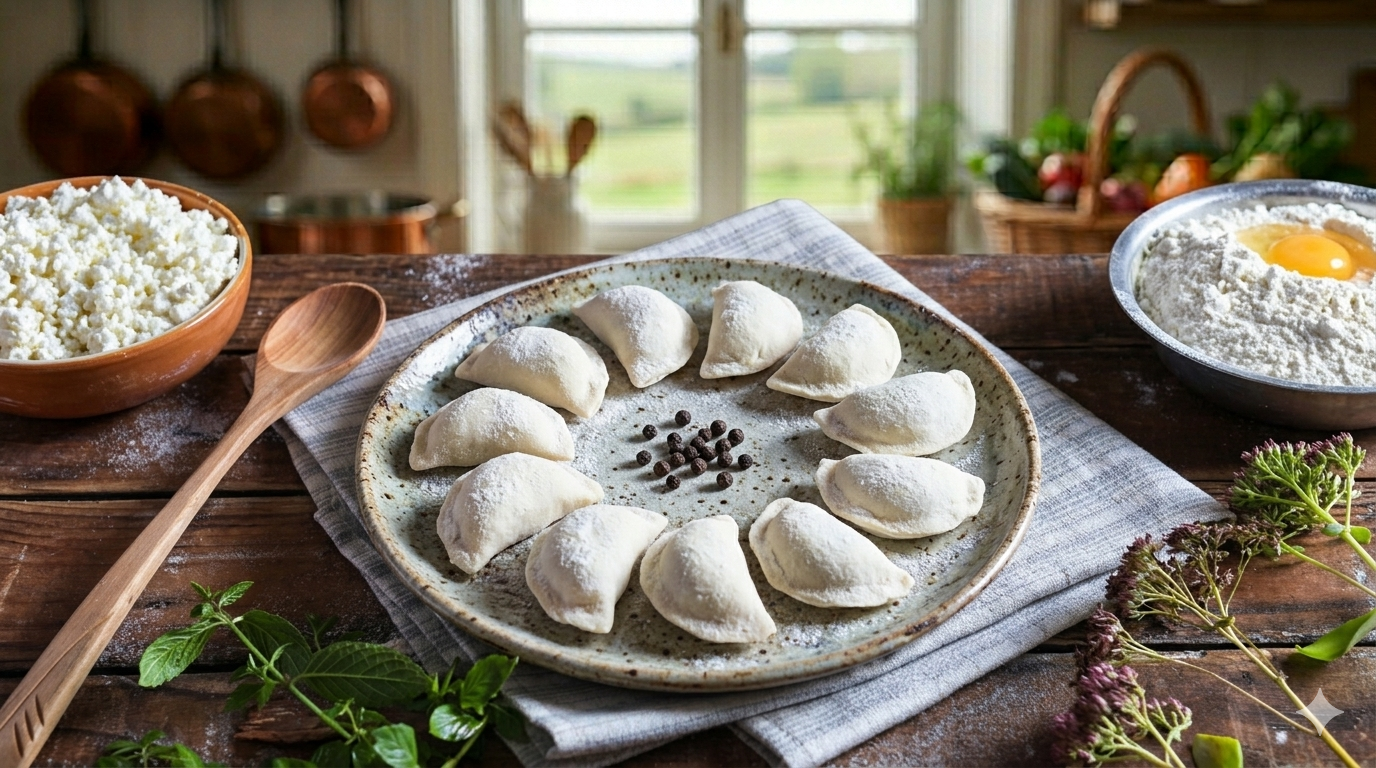 Вареники с сладким творогом