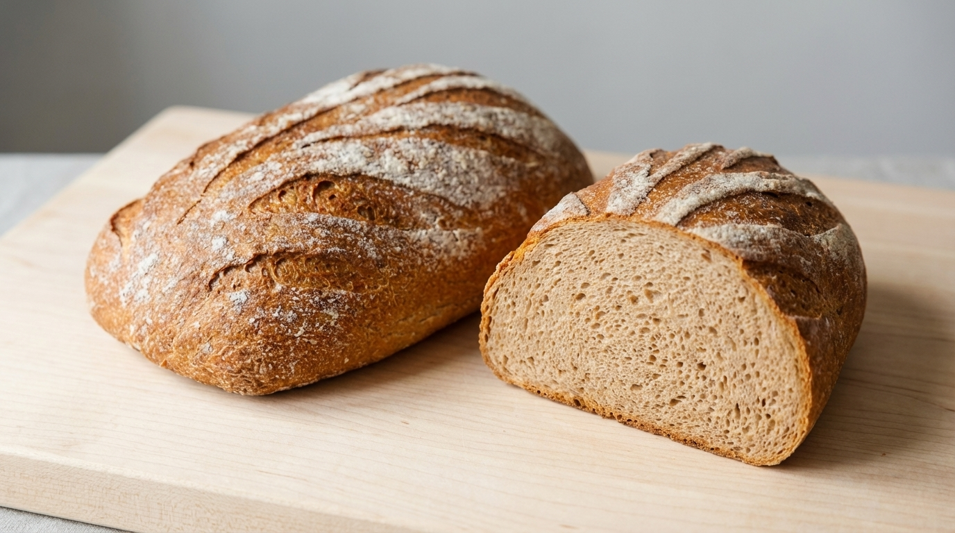 Хлеб "Монастырский"  на закваске 500 г половинка Крафтовый