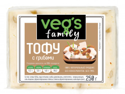 Тофу с грибами, Veg’s family 250 грамм (зл)  