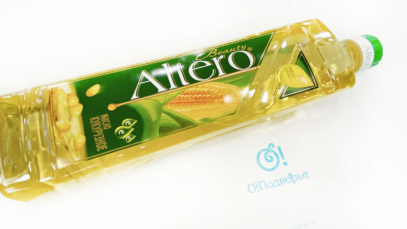 Масло кукурузное АLTERO обьем 810 мл/ масса 745
