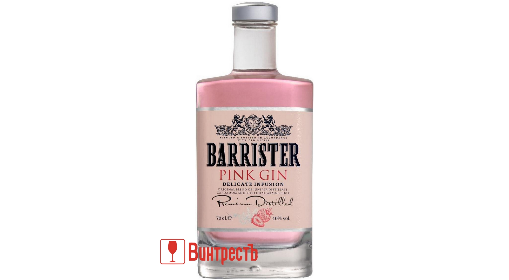 ДЖИН БАРРИСТЕР ПИНК КЛУБНИКА 0.7Л Ладога 327