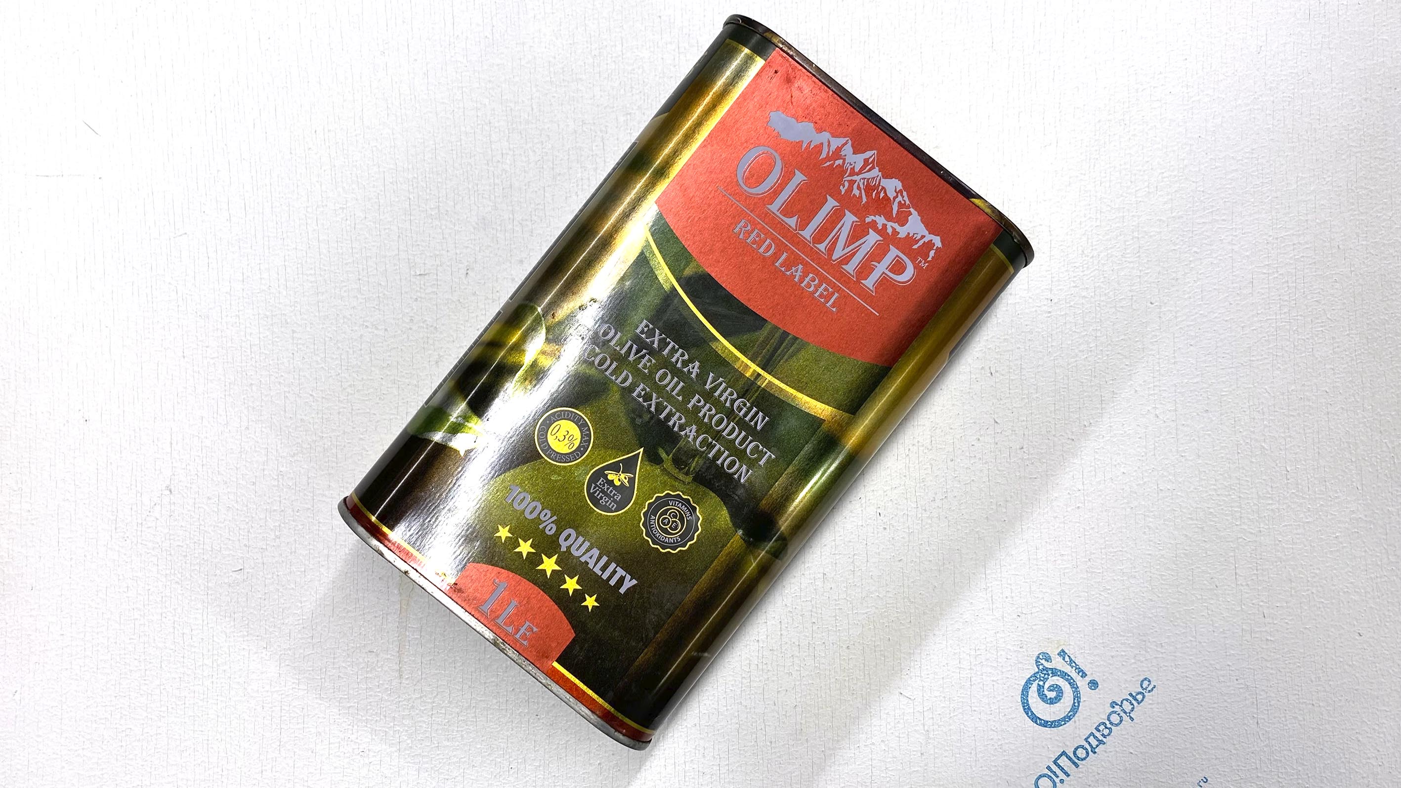 Масло оливковое Extra virgin, "OLIMP red label", 1 литр (Зл)