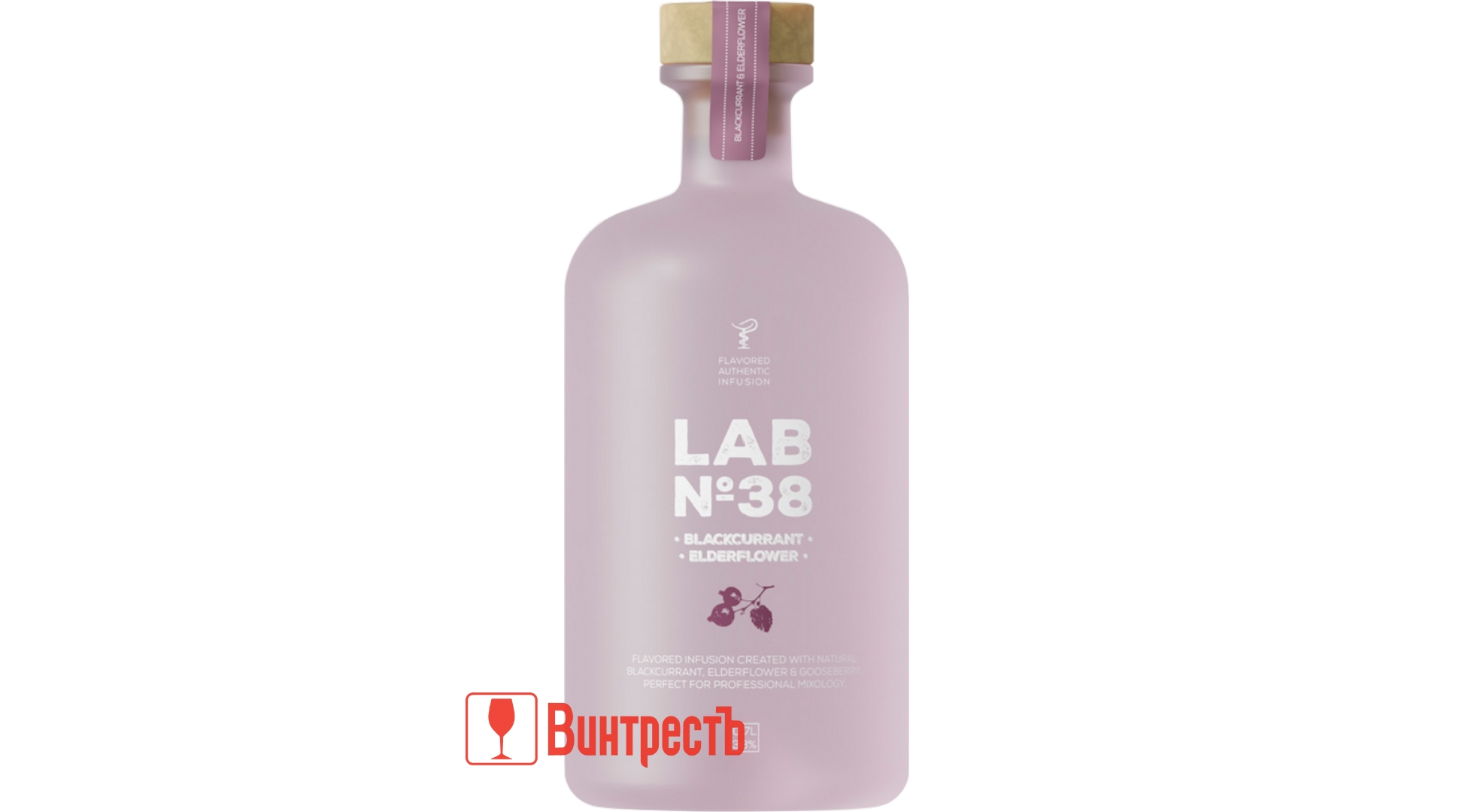 ВОДКА ЛАБ №38 ЧЕРНАЯ СМОРОДИНА, БУЗИНА 0.7л