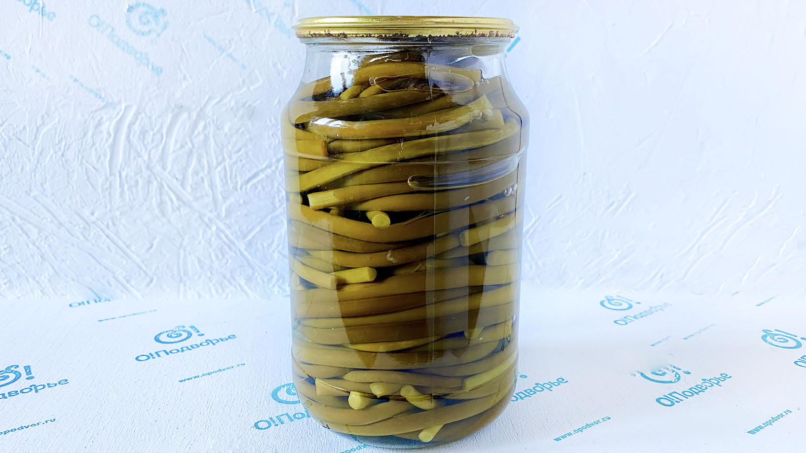 Стрелки чеснока маринованные Дары Армении 950 грамм