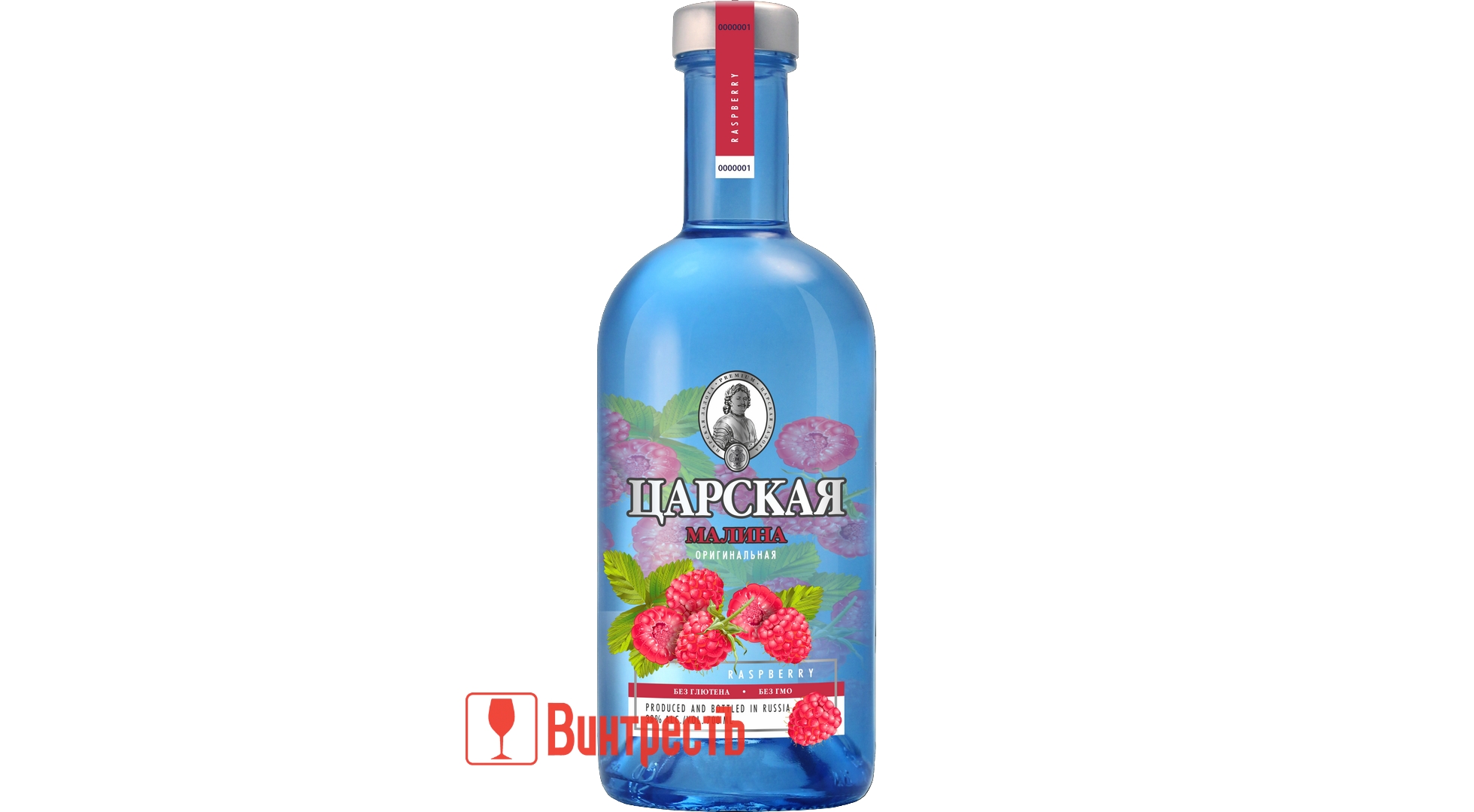 ВОДКА ЦАРСКАЯ ОРИГИНАЛЬНАЯ  МАЛИНА 0.5л