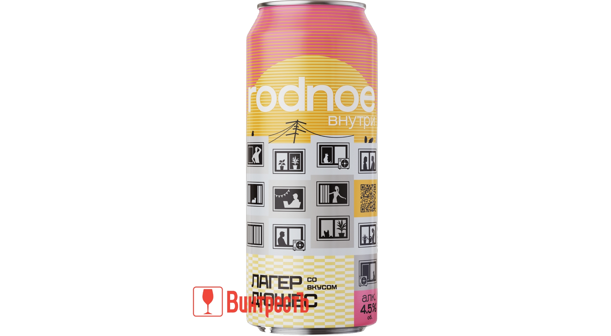 НАП.ПИВНОЙ РОДНОЕ ВНУТРИ ЛАГЕР СО ВКУСОМ ДЮШЕС 0.45Л ЖБ