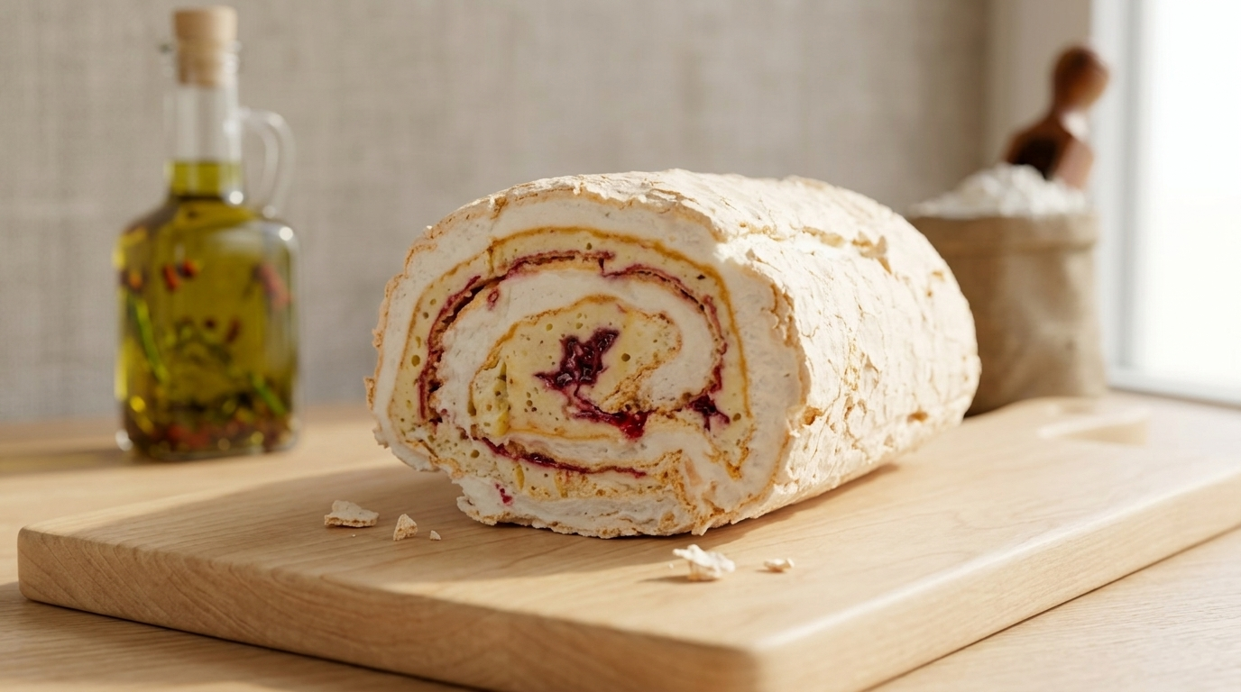 Рулет меренговый ваниль-малина 220 г Крафтовый