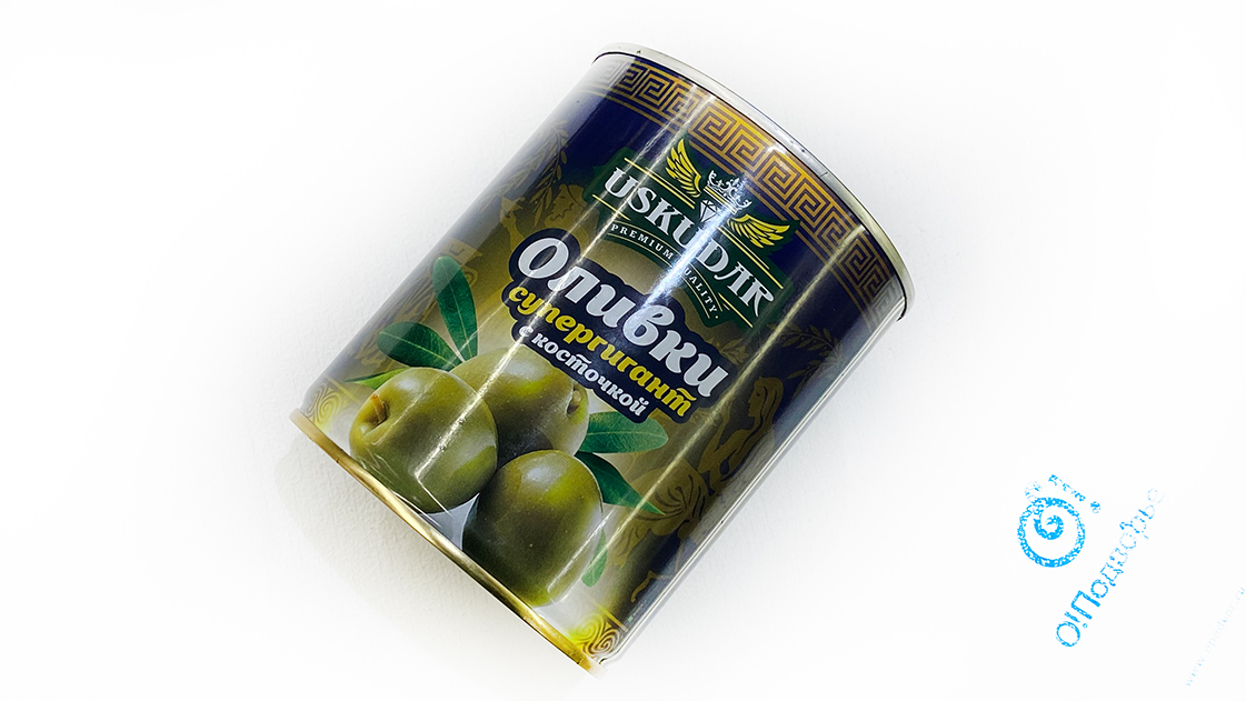 Оливки супергигант с косточкой, Греция  (на разв.) Нетто 820 грамм, продукта 465 грамм