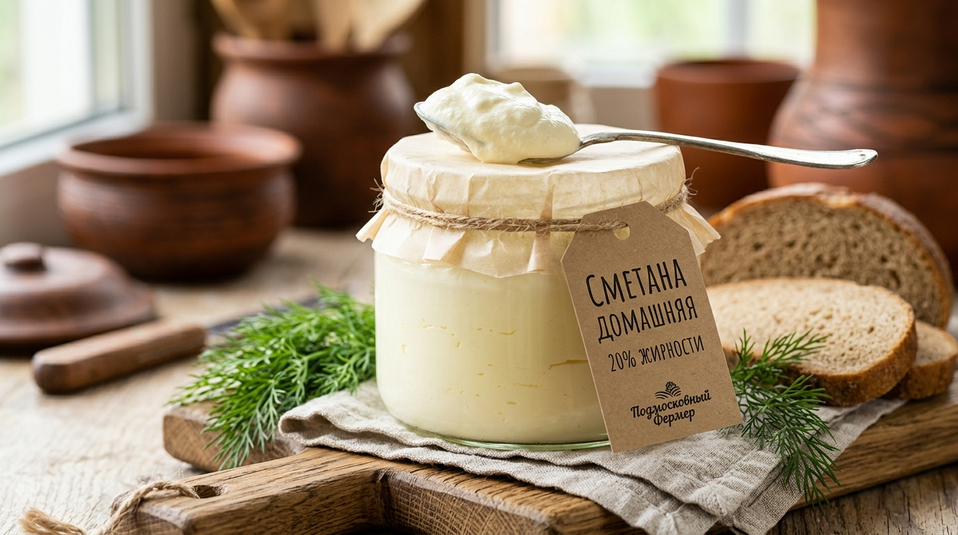 Сметана домашняя 20%