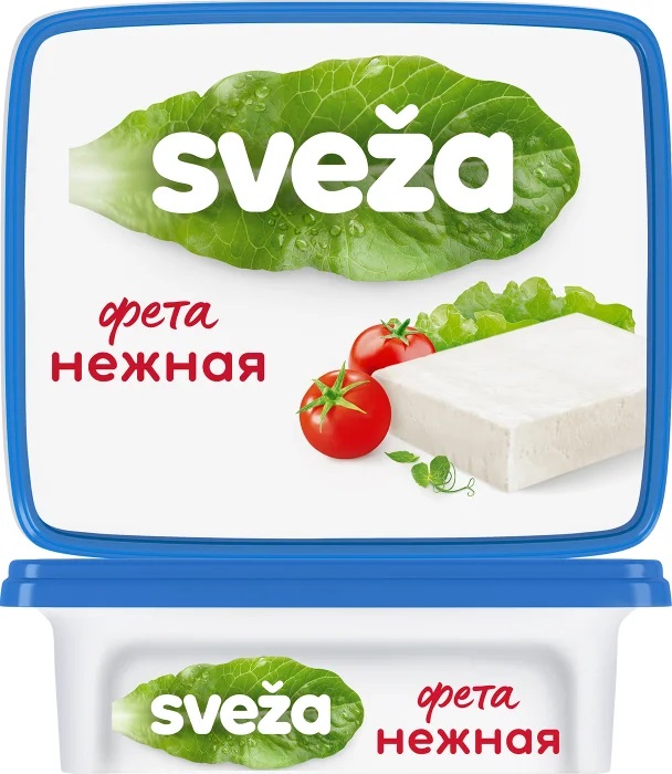 Сыр мягкий «Фета нежная» 45%, Sveza 250 грамм