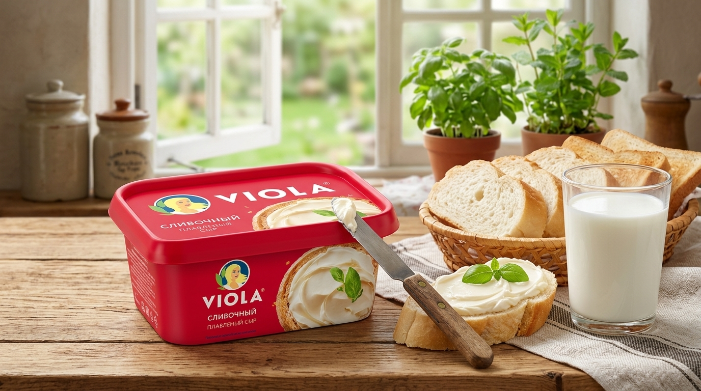Сыр Viola Сливочный 400 грамм