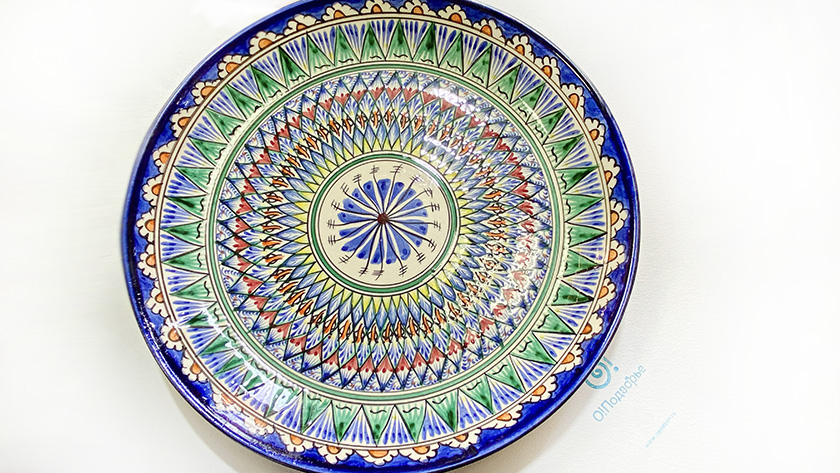 Узбекская керамика - блюдо диаметр 36 см