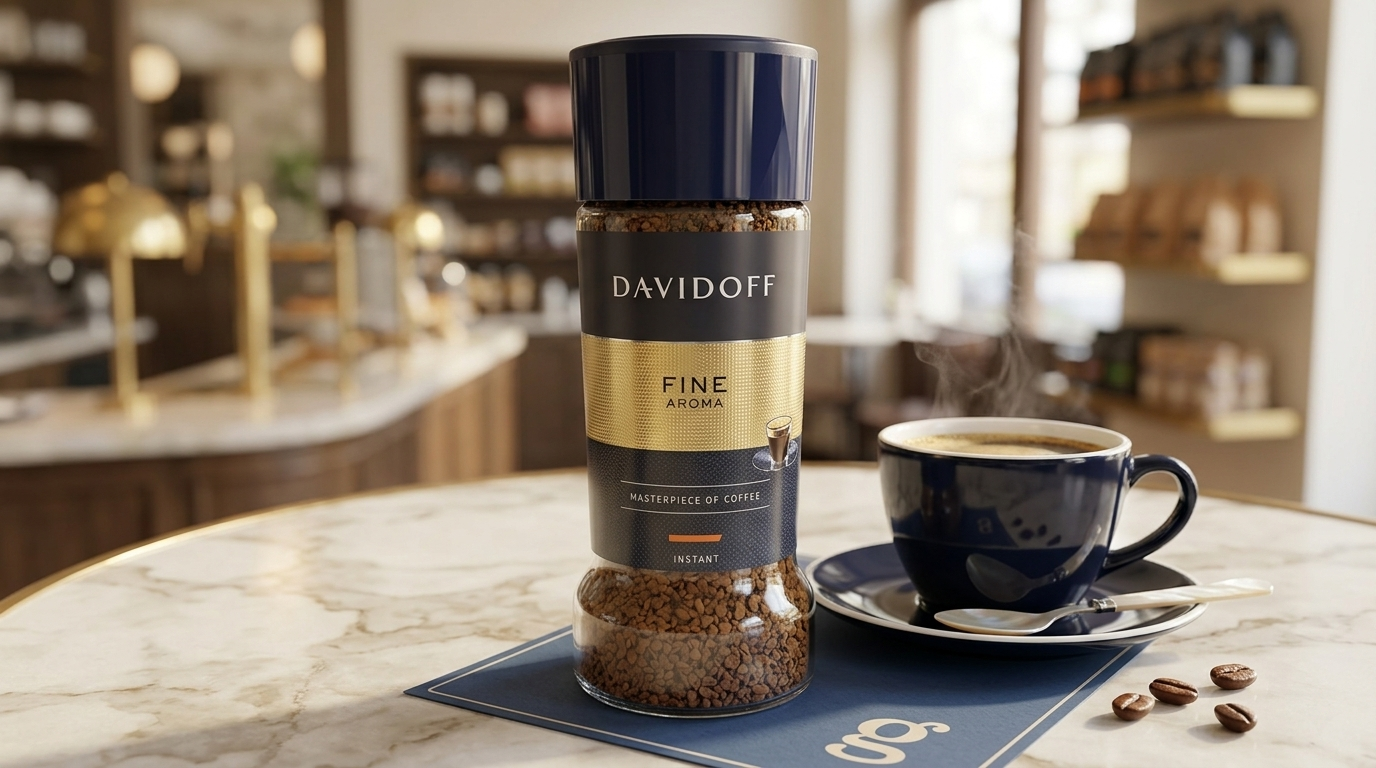 Кофе натуральный растворимый сублимированный DAVIDOFF FINE AROMA 100 грамм Германия