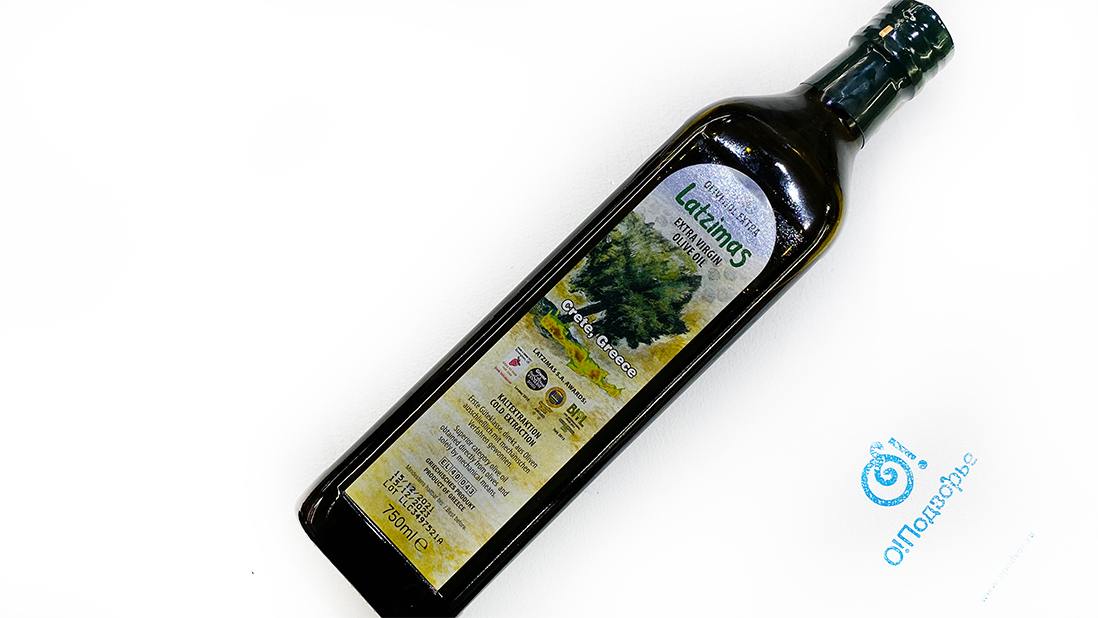 Масло оливковое нерафинированное  высшего качества Extra Virgin Olive Oil Latzimas, Греция (на разв.), 750 мл.