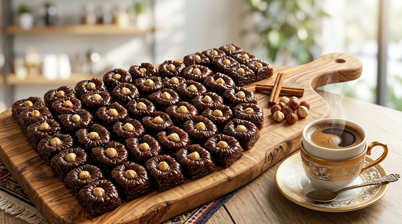 Восточный десерт "Пахлава шоколадная" с фундуком (Римма)