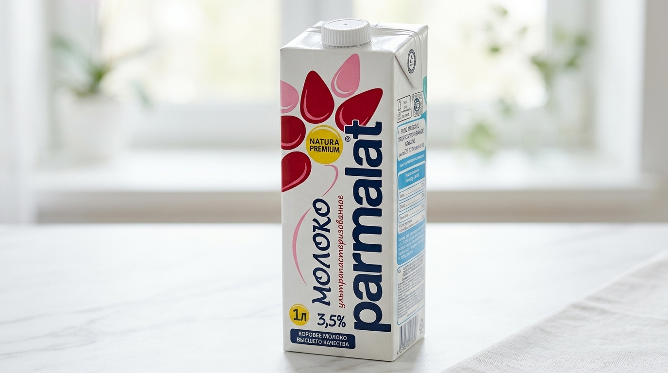 Молоко parmalat ультрапастеризованное 3.5% 1 литр