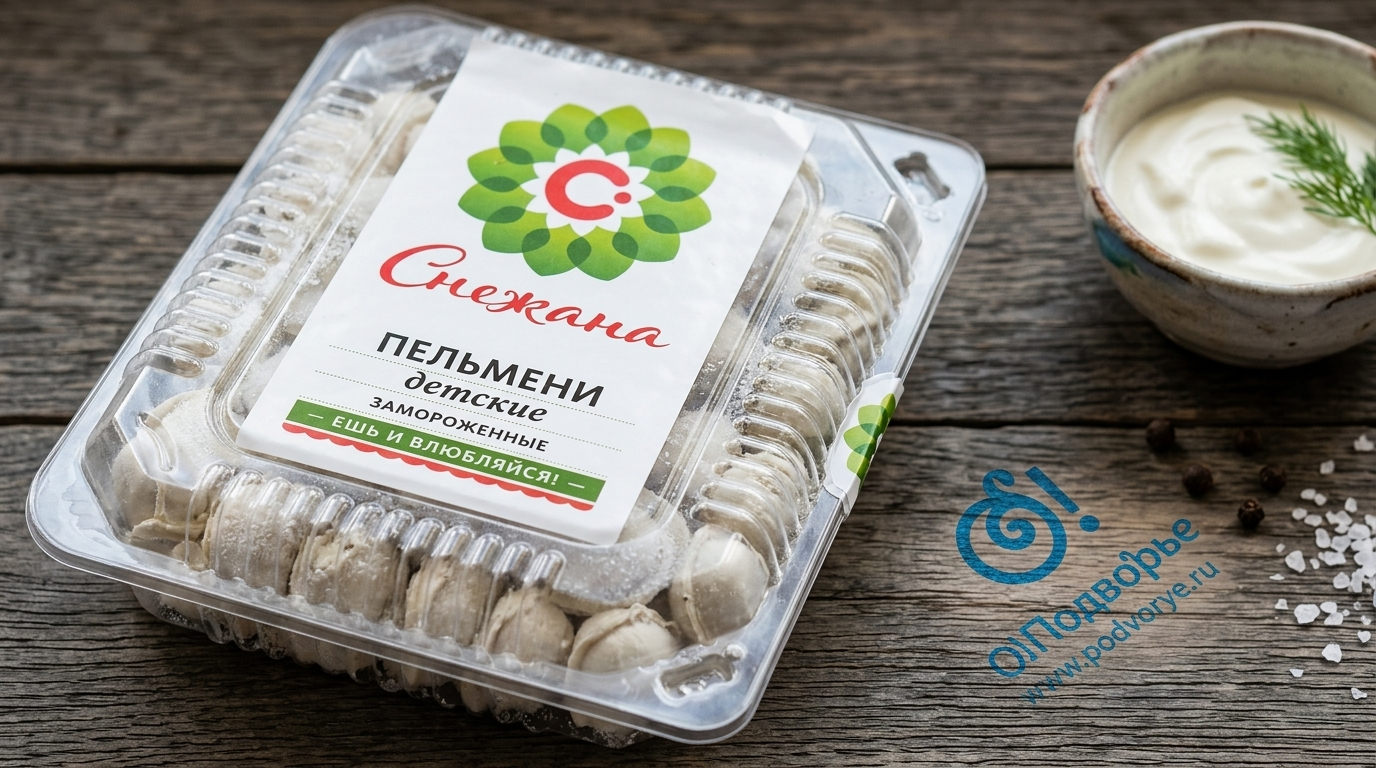 Пельмени "Детские" замороженные мини,"Снежана", 500 грамм,(Оля)