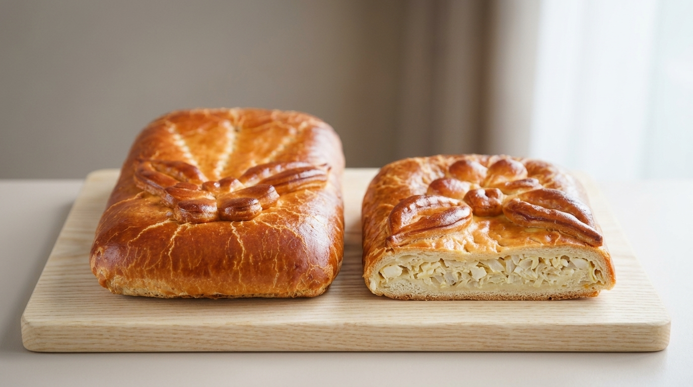 Пирог "Акуловский" с капустой  350 г (половинка) Крафтовый