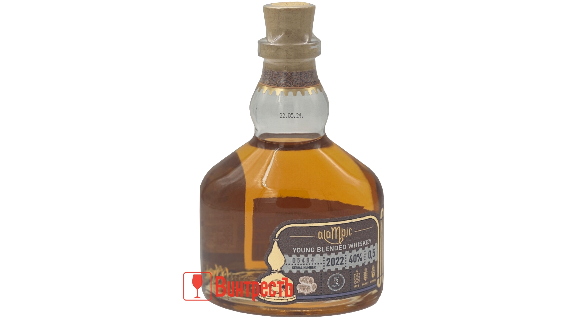 ВИСКИ АЛАМБИК 12 МЕС 0.5Л