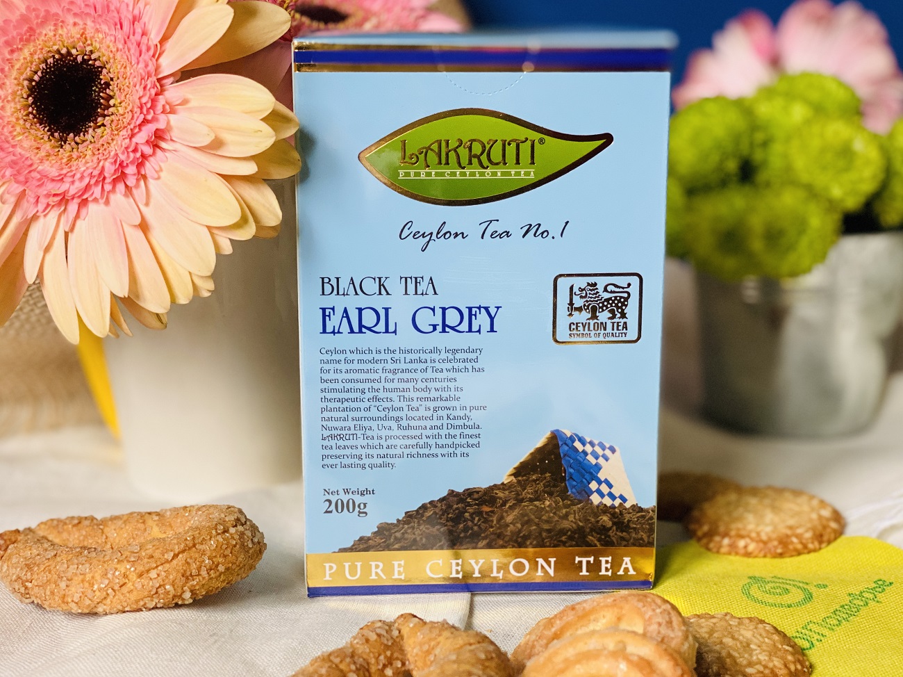 Черный чай LAKRUTI ЭРЛ ГРЕЙ  ферментированный, крупнолистовой, ароматизированный бергамотом 200 грамм