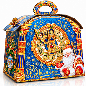 Коробка подарочная новогодняя 30,5×29,5×17 см