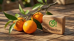 Мандарины на ветке (Фруктовый бутик)