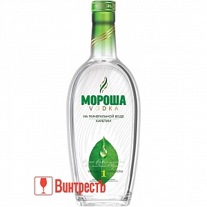 ВОДКА МОРОША НА МИНЕРАЛЬНОЙ ВОДЕ №1 0.5л