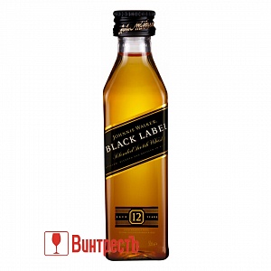 ВИСКИ ДЖОННИ УОКЕР БЛЕК ЛЕЙБЛ БЛЕНДЕД 50мл