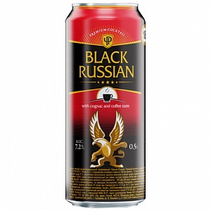 КОКТЕЙЛЬ ЧЕРНЫЙ РУССКИЙ КОНЬЯК КОФЕ 450мл