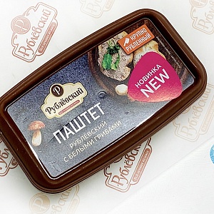 Паштет «Рублевский с белыми грибами» 175 грамм (Рублевская)