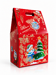Коробка подарочная новогодняя 24×40×17 см