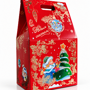 Коробка подарочная новогодняя 24×40×17 см