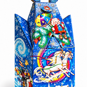 Коробка подарочная новогодняя 21×33×15 см