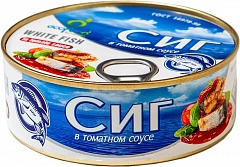 &quot;Ecofood&quot; Сиг в томатном соусе, 240г (Семь хлебов и рыбы)