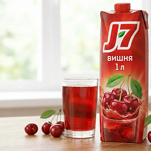 Сок J7 Вишня 1 литр (ВТ)