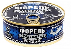 &quot;Ecofood&quot;Форель радужная в собственном соку натуральная 240г (Семь хлебов и рыбы)