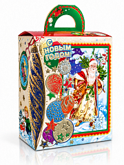 Коробка подарочная новогодняя 15×19×7,5 см