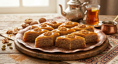 Восточный десерт "Пахлава Бакинская" с грецким орехом (Римма)