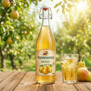 Напиток Черноголовка "Дюшес" в стекле 1 литр (ВТ)