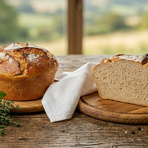 Хлеб "Станичный" половинка 400 г Крафтовый
