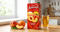 Сок Любимый  Солнечный нектарин 1 литр (ВТ)