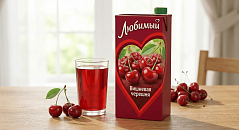 Сок Любимый "Вишневая черешня" 2 литра (ВТ)