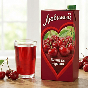 Сок Любимый "Вишневая черешня" 2 литра (ВТ)