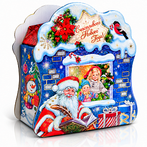 Коробка подарочная новогодняя 17×19×8,5 см