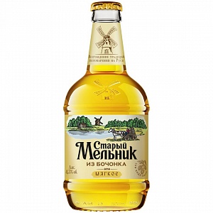 ПИВО СТАРЫЙ МЕЛЬНИК ИЗ БОЧОНКА МЯГКОЕ 450мл