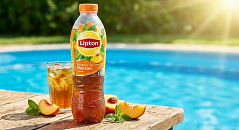 Холодный чай "Липтон" со вкусом  персика" 1,5 литра (ВТ)